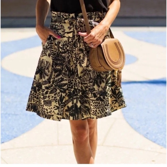 Anthropologie Dresses & Skirts - ANTHROPOLOGIE COREY LYNN CALTER | Palm Garden Paper Bag Skirt. Sz. 10